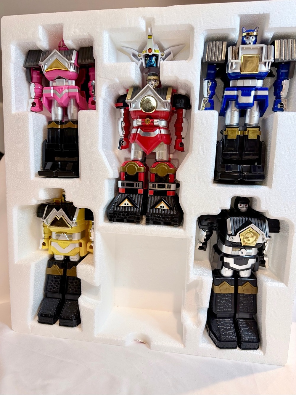 Power Ranger Megazord Deluxe Shogun Toy - Red Blue Pink Gold Black - Picture 4 of 14